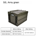 Caja plegable verde del ejército 50L